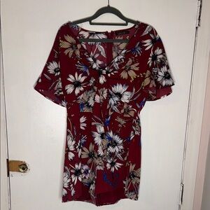 Floral Burgundy Women's Top